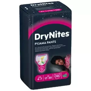 HUGGIES DryNites pro dívky 4-7 let 17-30 kg 10 ks