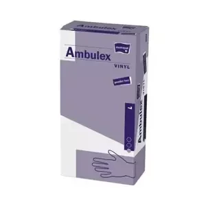 Ambulex Vinyl nepudrované rukavice vel. L 100ks