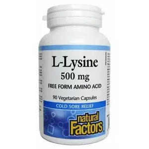 Natural Factors L-Lysine 500mg 90cps