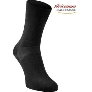 Ponožky pro diabetiky Avicenum DiaFit CLASSIC bavlněné - černá velikost 41 - 44
