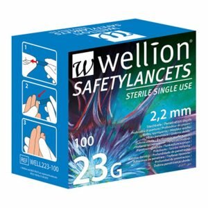 Bezpečné lancety Wellion 23G(100KS)