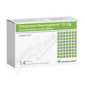 OMEPRAZOL NEURAXPHARM 20MG enterosolventní tvrdé tobolky 14