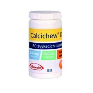 CALCICHEW D3 500MG/200IU žvýkací tableta 60