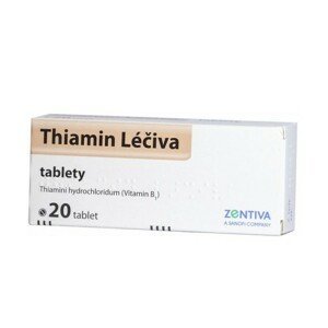 THIAMIN LÉČIVA 50MG neobalené tablety 20