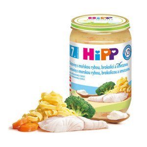 HiPP JUNIOR Těstoviny s rybou brokolicí a sm. 220g