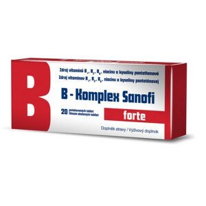 B-Komplex forte Sanofi 20 potahovaných tablet