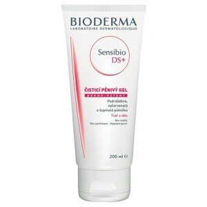 BIODERMA Sensibio DS+ gel moussant 200 ml, čisticí pěnivý gel na šupinatou pokožku, seborea