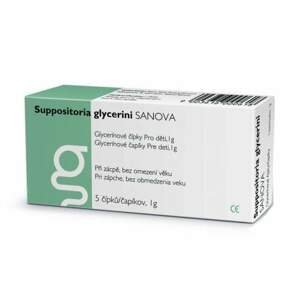Suppositoria Glycerini Sanova Glycerinové čípky pro děti 1g, 5ks