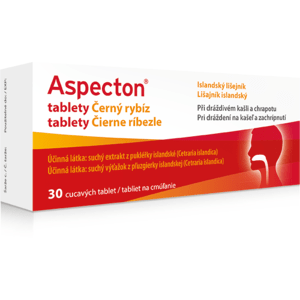 Aspecton tablety Černý rybíz/Island.lišejník 30ks