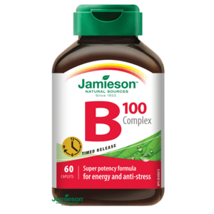 JAMIESON B-komplex 100mg s postupným uvolňováním 60 tablet