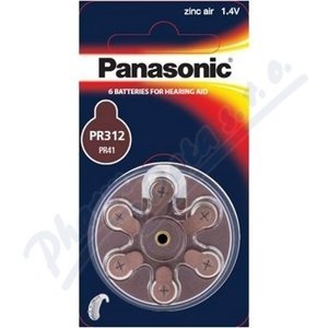 Baterie do naslouchadel PR-312L(41)/6LB Panasonic
