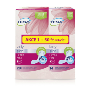 TENA Lady Ultra Mini - Inkontinenční vložky (28 ks +50% navíc)