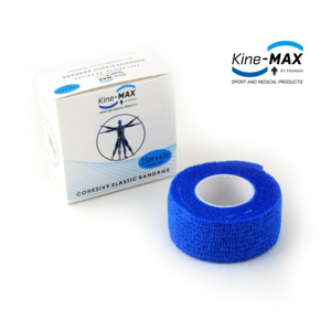 KineMAX Cohesive elastické samofixační 2.5cmx4.5m modré