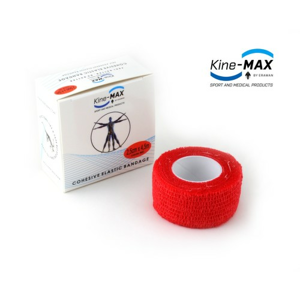 KineMAX Cohesive elastické samofixační 2.5cmx4.5m červené