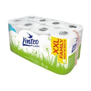 Toaletní papír LINTEO CLASSIC 2-vrstvý bílý 16rolí