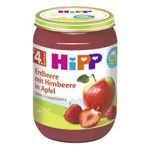 HiPP OVOCE BIO Jablka s jahodami a malinami 190g