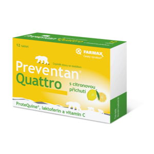 Preventan Quattro s citronovou příchutí tbl.12