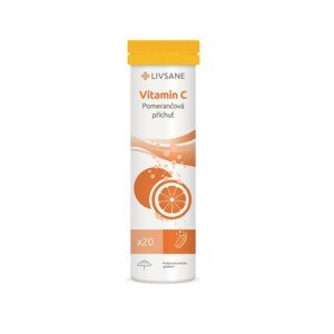 LIVSANE Šumivé tablety Vitamin C pomeranč 20ks