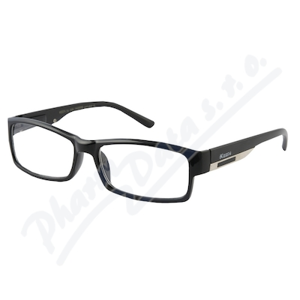 Brýle čtecí +1.00 FLEX černé s kov.doplňkem