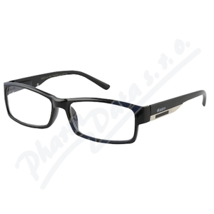 Brýle čtecí +2.00 FLEX černé s kov.doplňkem
