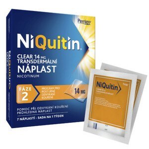 NiQuitin Clear 14mg/24h, 7 transdermálních náplastí