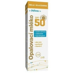 MedPharma Opalovací mléko SPF50 200ml+30ml ZDARMA