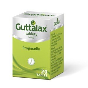 GUTTALAX 5MG neobalené tablety 20