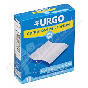 URGO Steril.komprese bavl.7.5x7.5cm 10sáčků á 2ks
