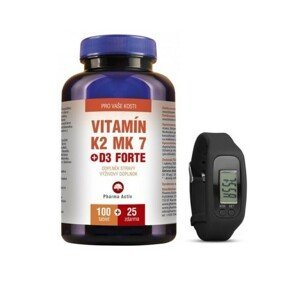 Vitamín K2 MK 7 + D3 Forte 125 tablet + Fitness náramek