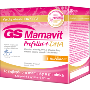 GS Mamavit Prefolin+DHA 30 tablet + 30 kapslí - II. jakost