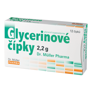 Glycerinové čípky 2.2g 12 čípků Dr.Müller - II. jakost