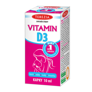 TEREZIA Vitamin D3 baby od narození 400 IU 10ml - II. jakost