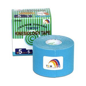 TEMTEX kinesio tejpovací páska modrá 5cmx5m - II. jakost