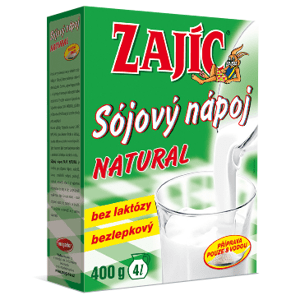 Sójový nápoj Zajíc natural 400g - II. jakost