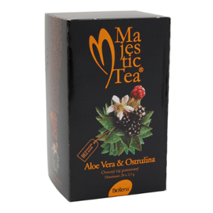 Čaj Majestic Tea Aloe vera+Ostružina 20x2.5g - II. jakost