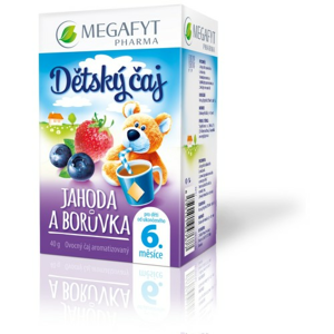 Megafyt Dětský čaj jahoda a borůvka 20x2g - II. jakost