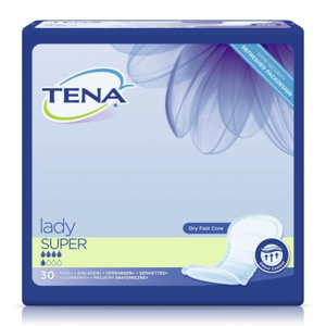 TENA Lady Super - Inkontinenční vložky (30 ks) - II. jakost