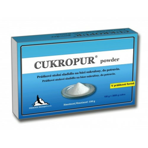 CUKROPUR powder práškové stolní sladidlo 100g - II. jakost
