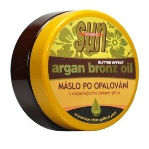 Arganové rozjasňující máslo se zlatými glitry 200 ml