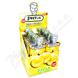 Pectol citronový drops b.cukru+vit.C box 24blistrů - II. jakost