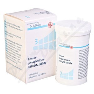 FERRUM PHOSPHORICUM DHU D12 neobalené tablety 1000
