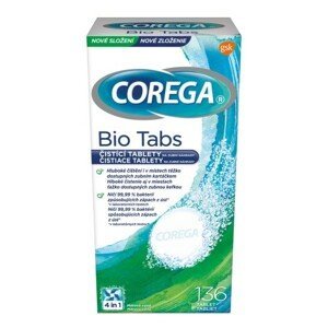 Corega Bio Tabs čisticí tablety 136ks - II. jakost