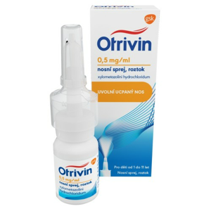 Otrivin 0,5mg/ml nosní sprej pro děti při léčbě ucpaného nosu 10ml