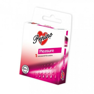 Prezervativ - kondom Pepino Pleasure 3ks - II. jakost