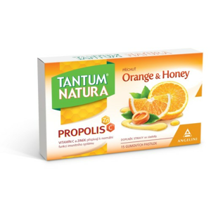 Tantum Natura Orange&Honey + Zinek + vitamin C 15 pastilek