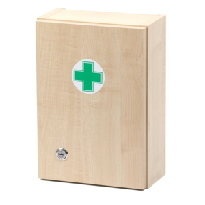 Lékárnička dřevěná prázdná 330x230x120mm - II. jakost