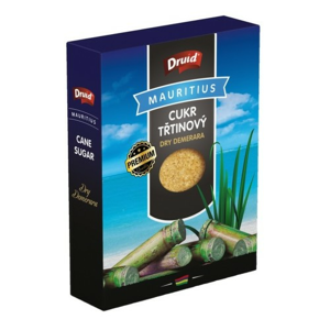 Třtinový cukr Dry Demera DRUID - krabička 400g - II. jakost