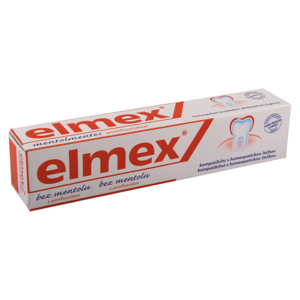 Elmex zubní pasta bez mentolu 75ml - II. jakost