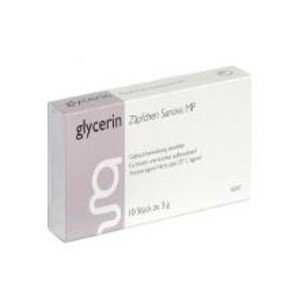 SUPP.GLYCERINI SANOVA Glycerín.čípky Extra 3g 10ks - II. jakost