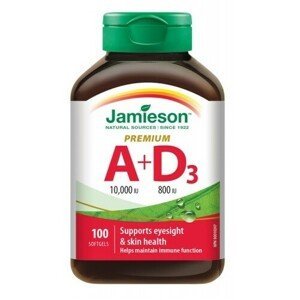 JAMIESON Vitamíny A+D 10000/800IU Premium cps.100 - II. jakost